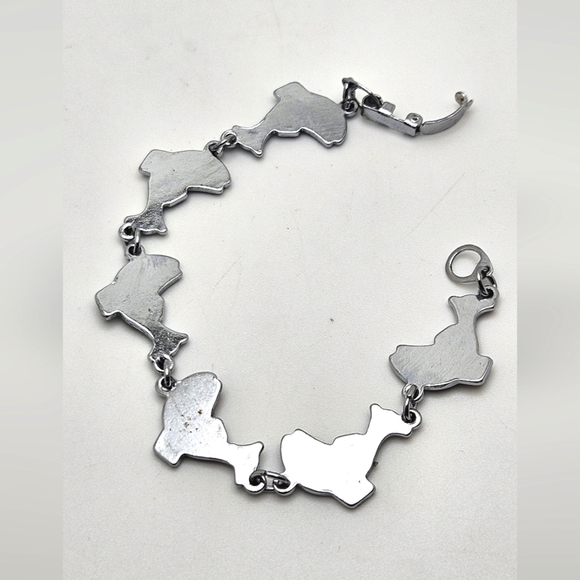 🟢3/$19🟢 Abalone Silver Mother of Pearl Fish Chain Bracelet - Picture 2 of 5